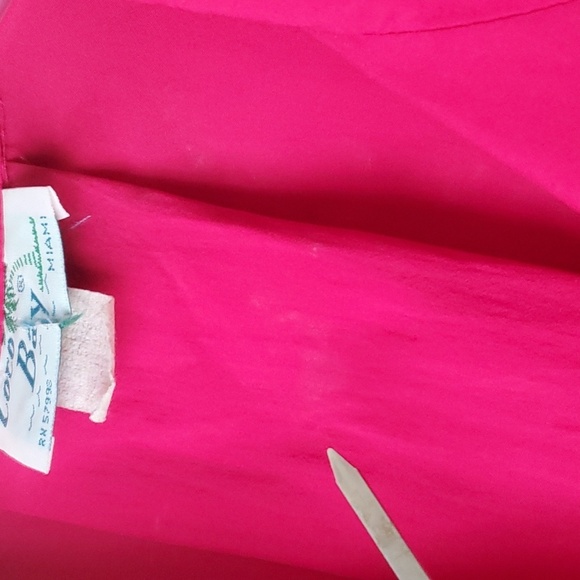 VTG Retro 90's Coco Bay Miami women's 1 XL (runs large) pink button up t… - Picture 4 of 10